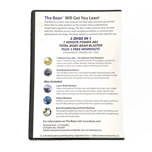 7 Minute Power Abs DVD The Bean - Picture 2 of 3